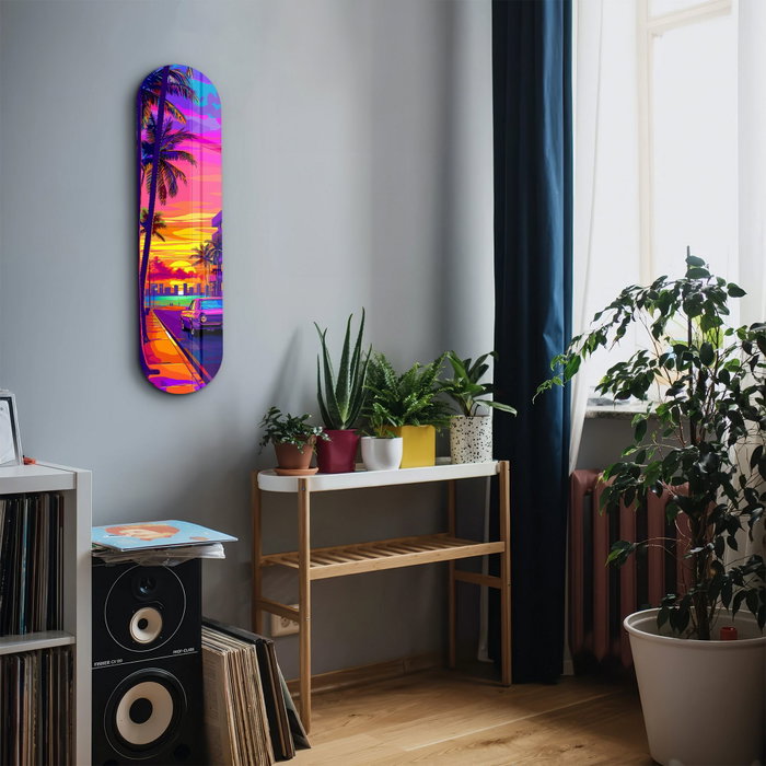 Wallity Miami 2 Pintura Decorativa de Vidrio Templado Multicolor